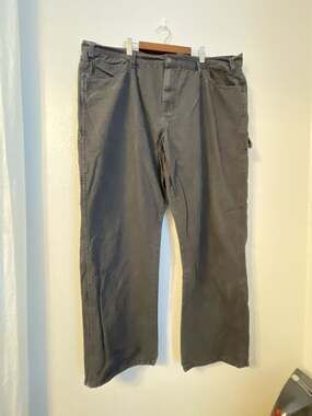 DieHard Men's Grey Heavyweight Cotton Duck Utility Carpenter Workwear Pant
42x32